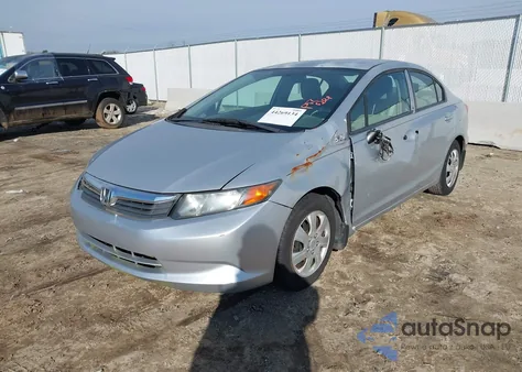 2012 Honda Civic Lx из США, поврежденный, VIN 2HGFB2F53CH566531